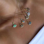 Aquamarine Evil-Eye Necklace