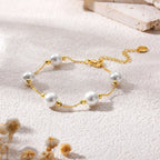 Cognac Pearl Bracelet