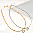Peridot Geometric Necklace