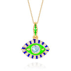 Aquamarine Evil-Eye Necklace