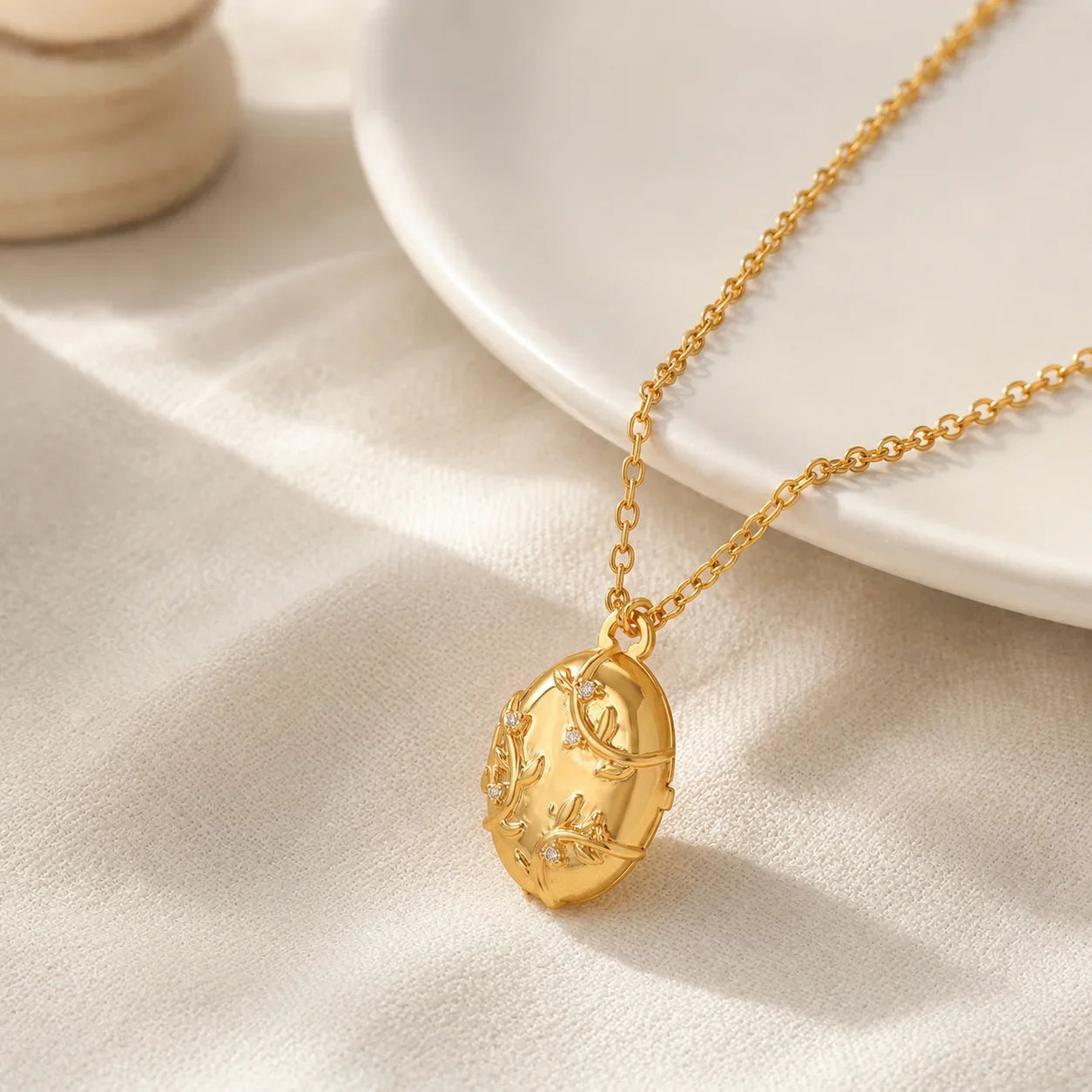 Lapis Medallion Necklace
