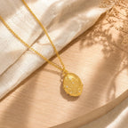 Lapis Medallion Necklace