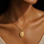 Lapis Medallion Necklace
