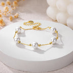 Cognac Pearl Bracelet