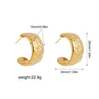 Olive Wide Hoops