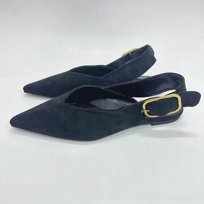 Myrrh Suede Flats