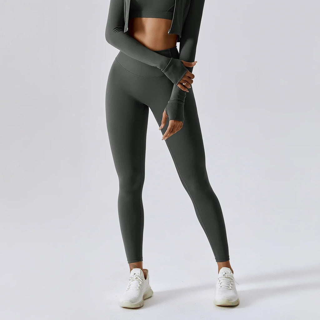 Charcoal High-Waist Leggings