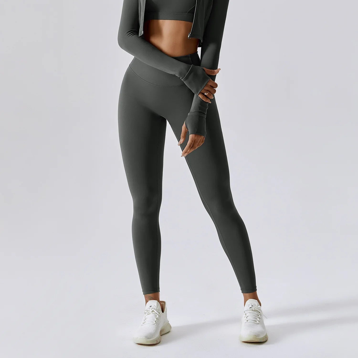 Charcoal High-Waist Leggings