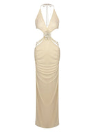 Shine Halter Maxi Dress
