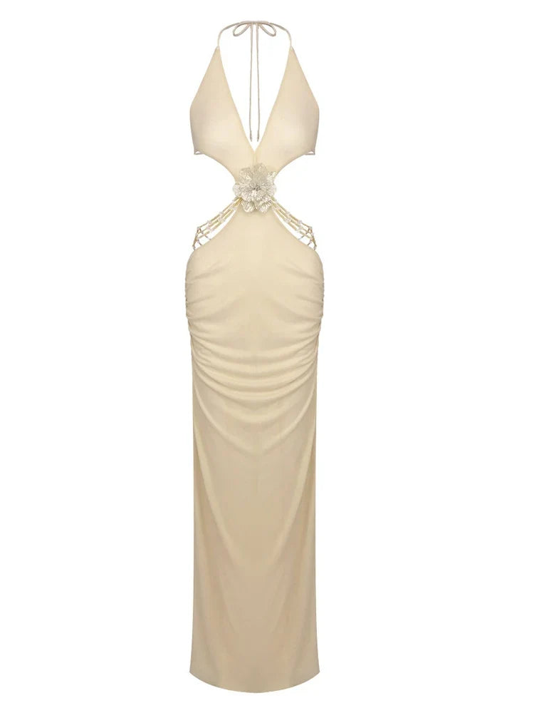 Shine Halter Maxi Dress