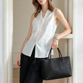 Amethyst Linen Vest