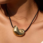 Jasper Shell Necklace