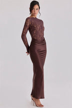 Moon Satin Maxi Dress