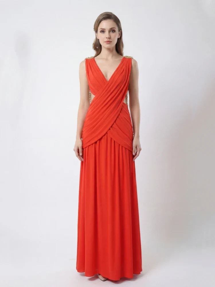 Horizon Chain Maxi Dress