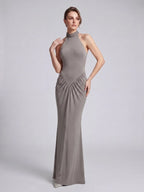 Lavender Beaded Maxi Dress