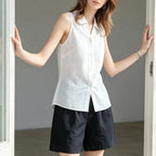 Amethyst Linen Vest