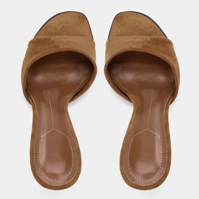 Blush Suede Sandals