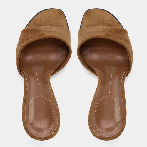 Blush Suede Sandals