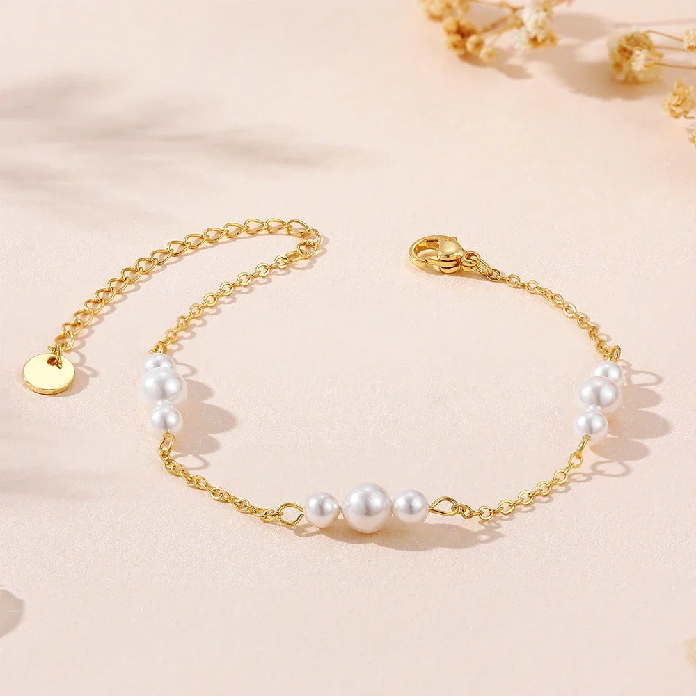 Agate Pearl Bracelet