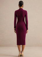 Selene Ruched Midi Dress