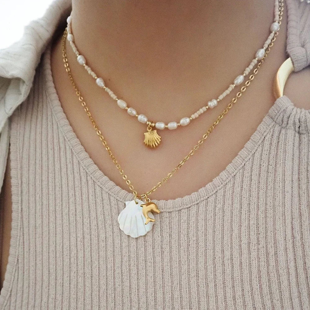 Moonstone Charm Necklace