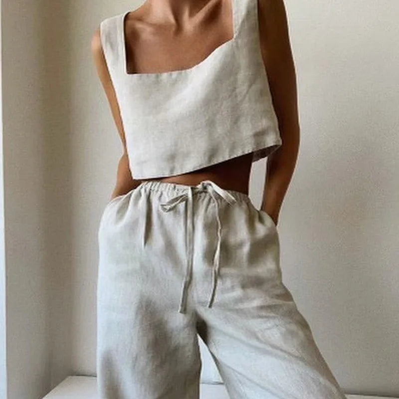Garnet Square-Neck Top