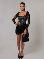 Sky Corset Mini Dress