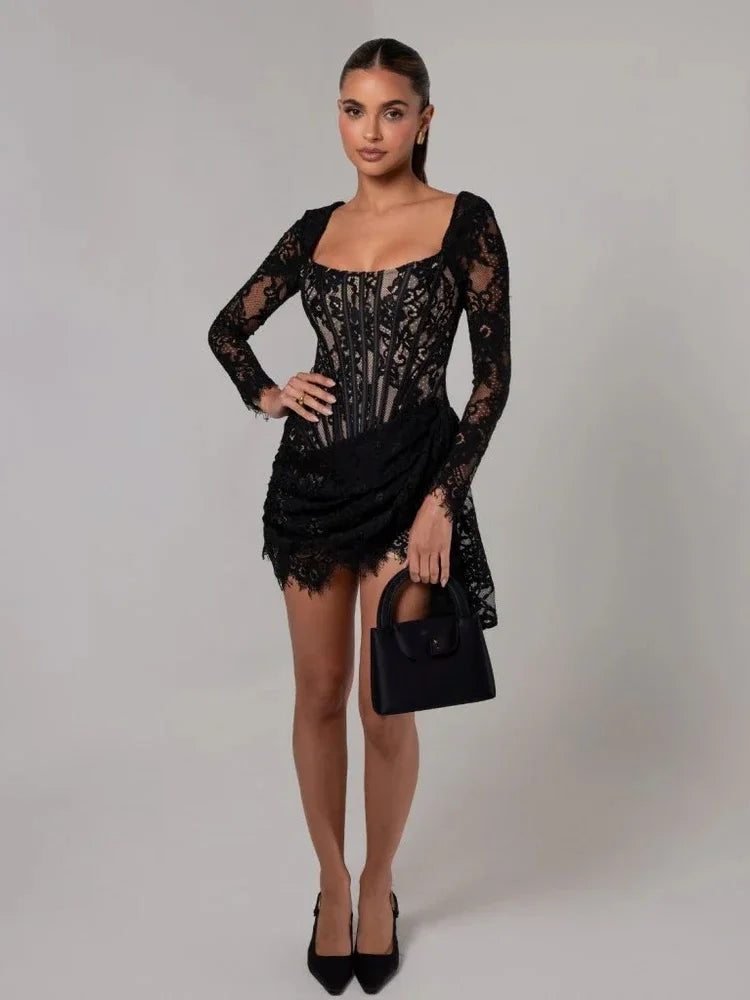 Sky Corset Mini Dress