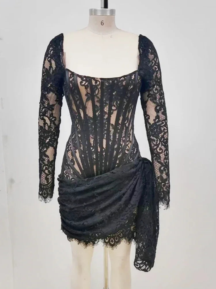 Sky Corset Mini Dress