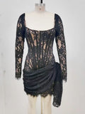 Sky Corset Mini Dress