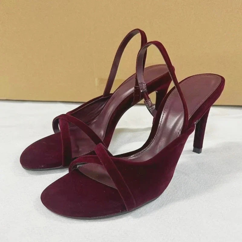 Willow Velvet Sandals
