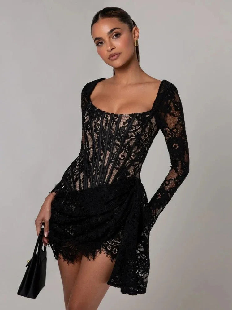 Sky Corset Mini Dress