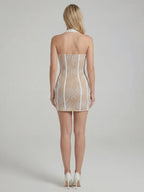 Aqua Lace Mini Dress