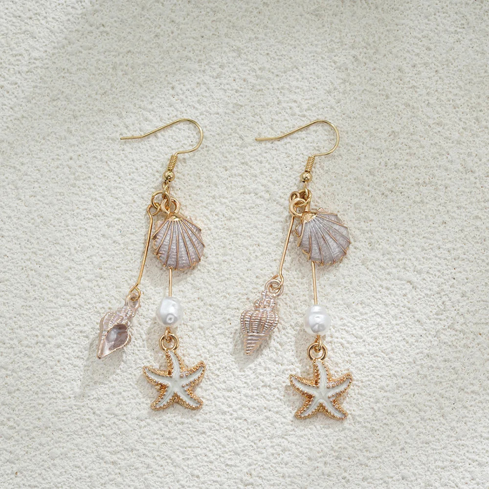 Platinum Drop Earrings