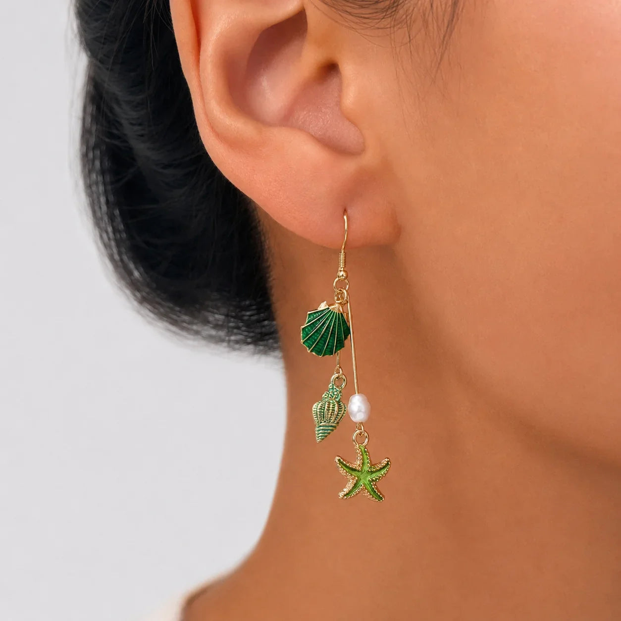 Platinum Drop Earrings