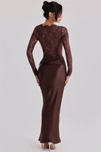 Moon Satin Maxi Dress