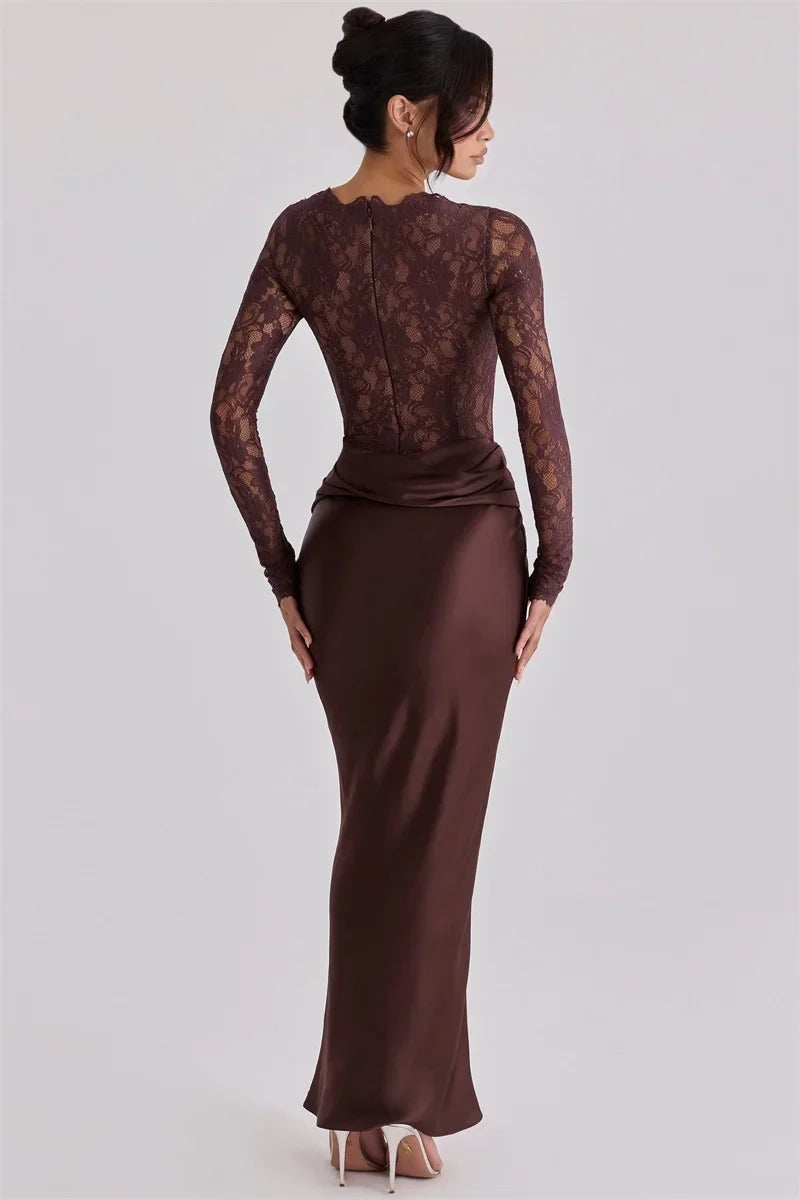 Moon Satin Maxi Dress