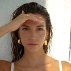 Olive Wide Hoops