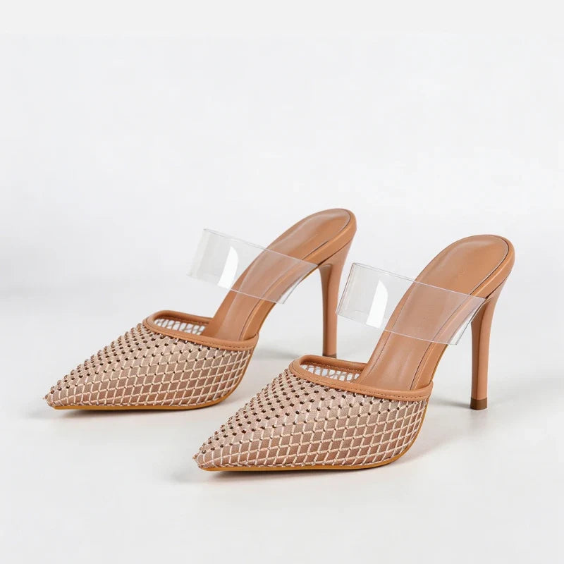 Noir Sequin Mules
