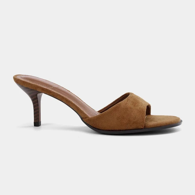 Blush Suede Sandals