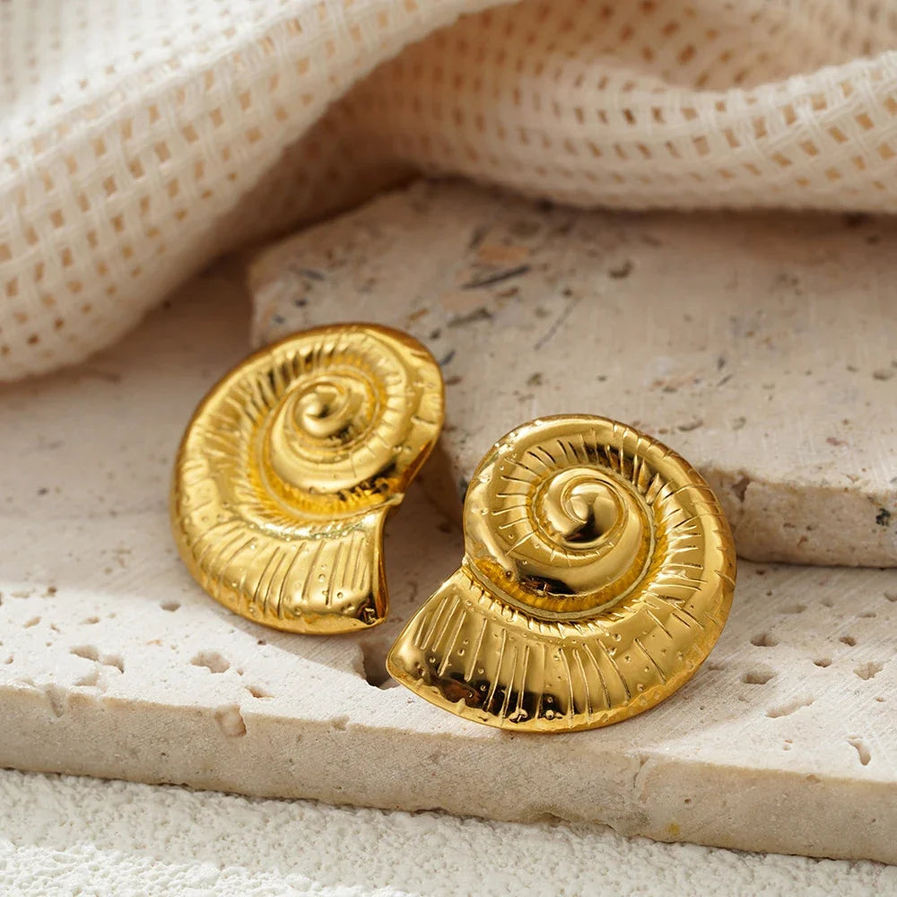Rose Shell Studs