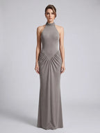 Lavender Beaded Maxi Dress