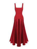 Indigo Two-Tone Maxi Dress