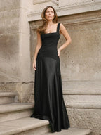 Indigo Two-Tone Maxi Dress