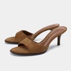 Blush Suede Sandals