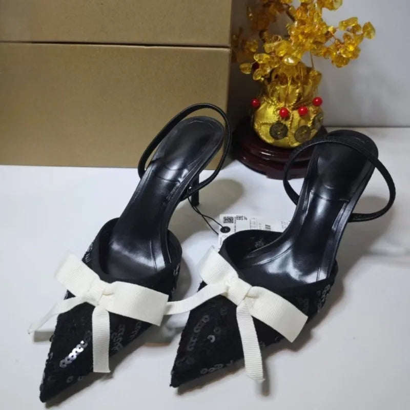 Sparkle Mesh Heels