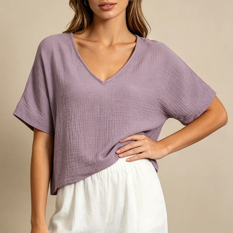 Red Muslin Top