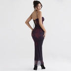 Almond Bodycon Maxi Dress