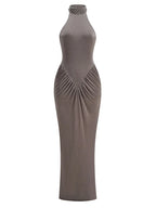 Lavender Beaded Maxi Dress