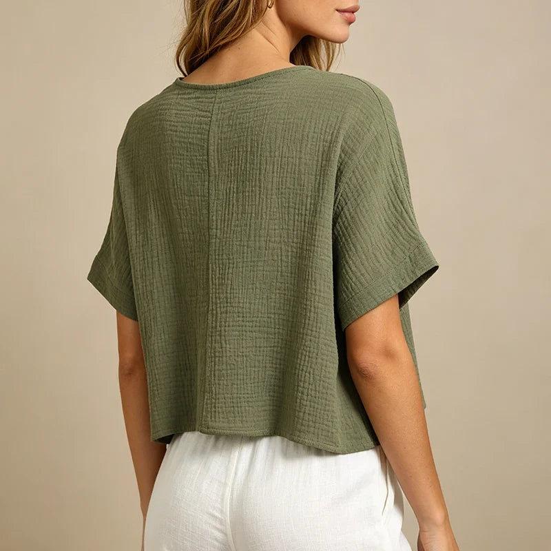 Red Muslin Top